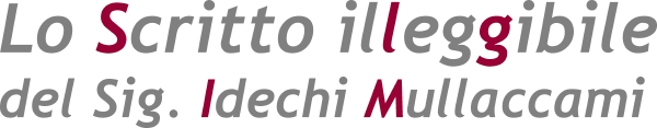 Lo Scritto illeggibile